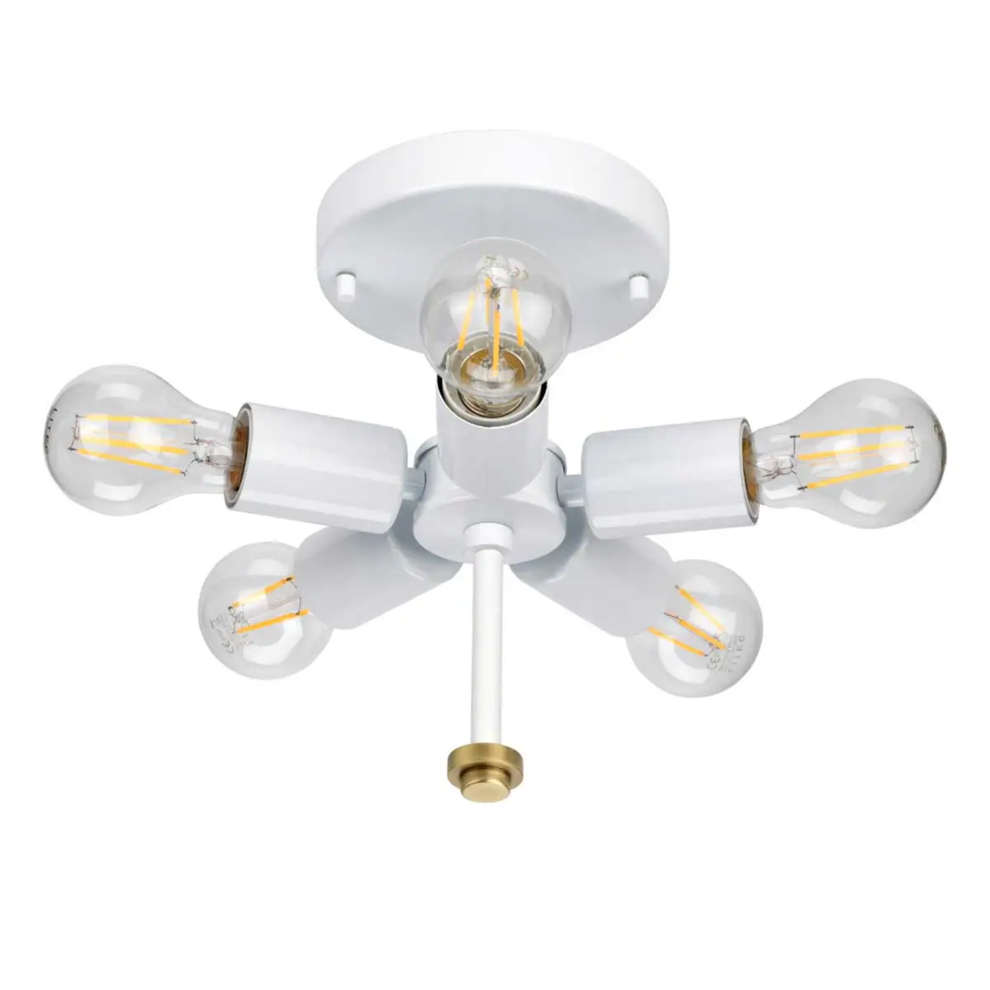 Fletcher 22" Flush Mount in Aged Brass